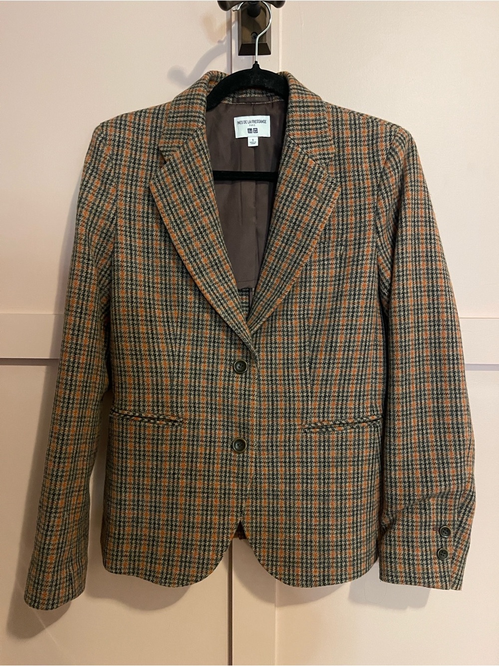 Ines De La Fressange x Uniqlo Plaid Blazer - Picture 2 of 6